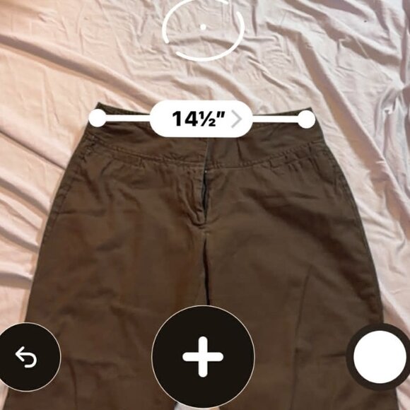 Mossimo brand Brown Cropped Khaki Pants - SIZE 8 - Picture 7 of 12